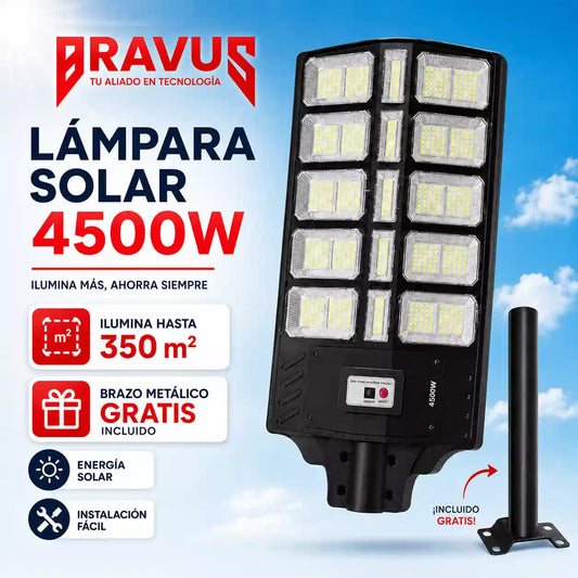 Faro Solar Extra Fuerte 4500W BRAVUS